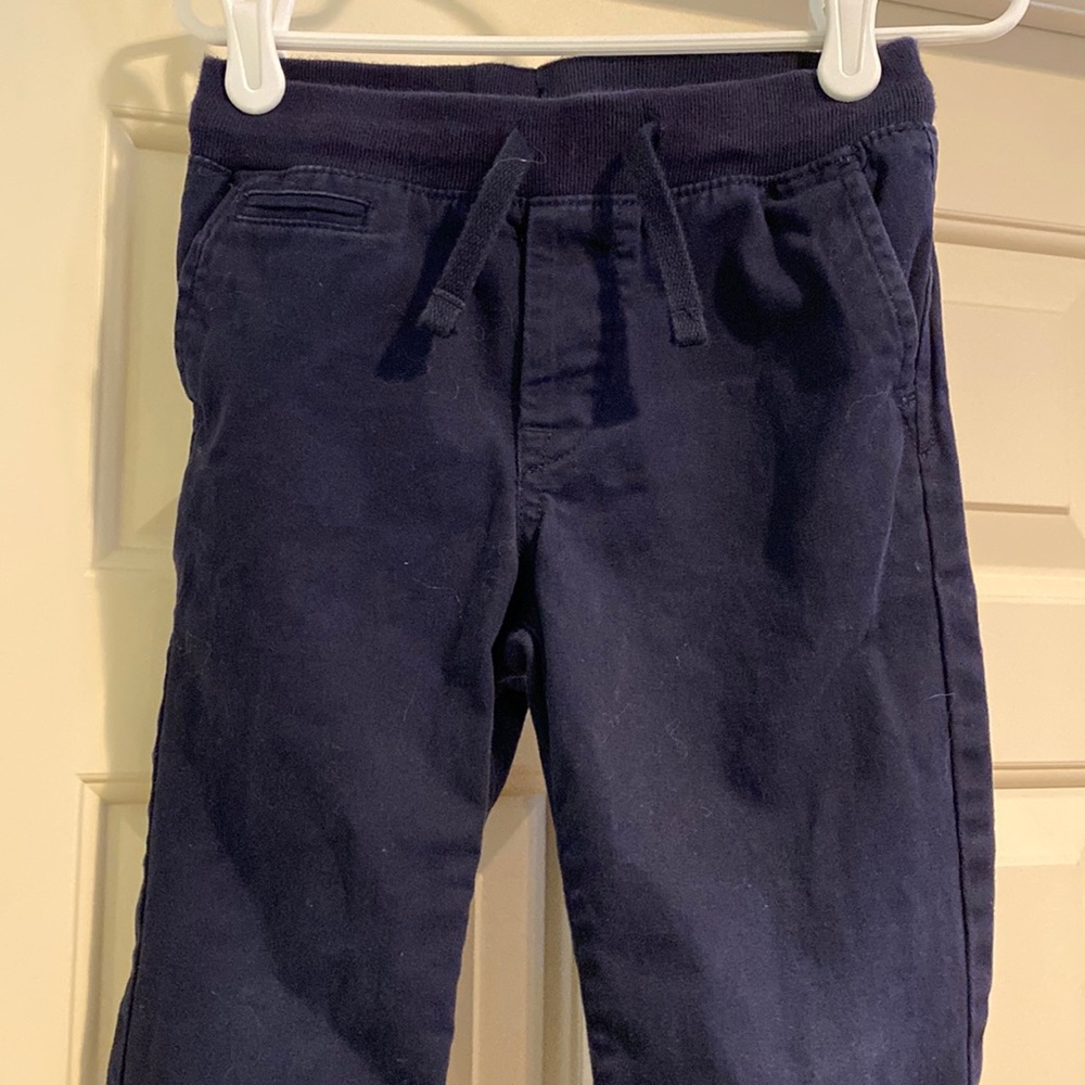 Gap Boy’s size 4T Navy Blue Cotton Pants with Elastic Waist and Drawstring